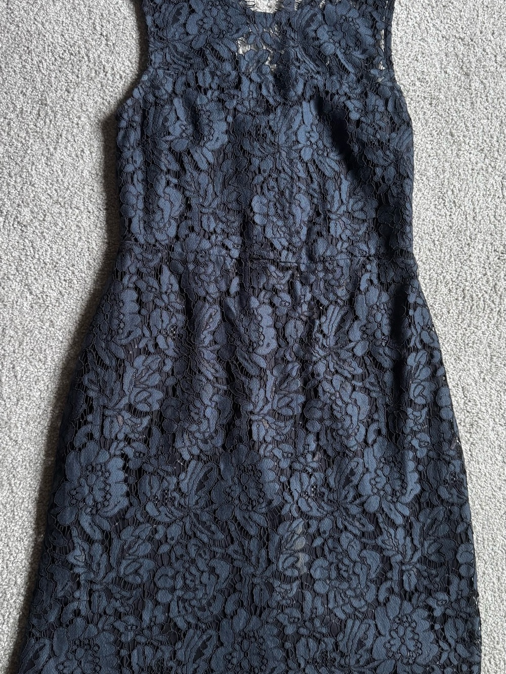 Banana Republic Dark Navy Floral Lace Dress